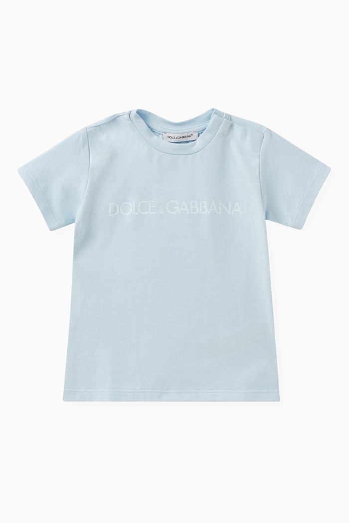 

Logo T-shirt in Cotton, Blue