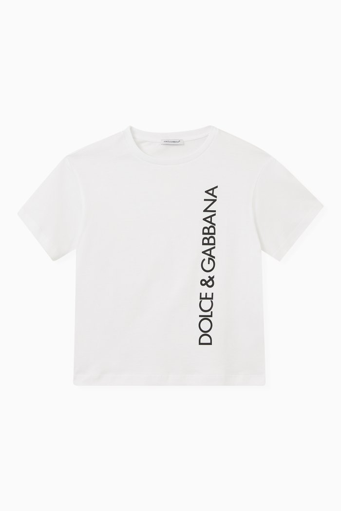 Logo T-shirt in Cotton Jersey, White