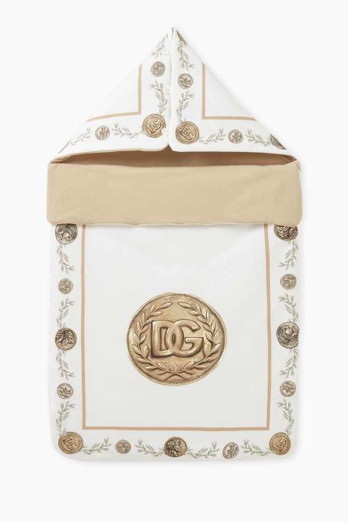 

Logo-print Sleeping Bag in Cotton, Neutral