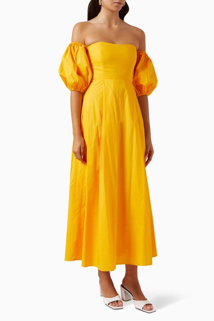 

Ziggy Dress in Cotton, Yellow