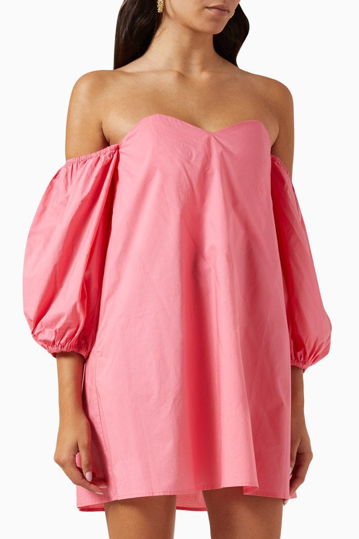 

Parker Mini Dress in Cotton, Pink