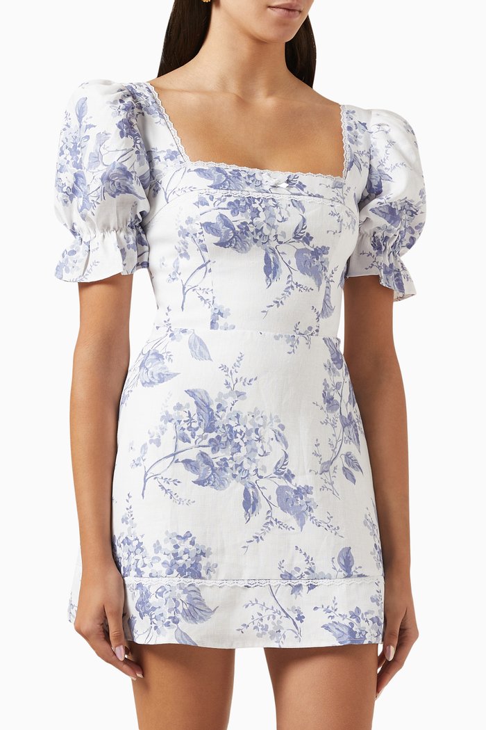 

Evianna Dress in Linen, White