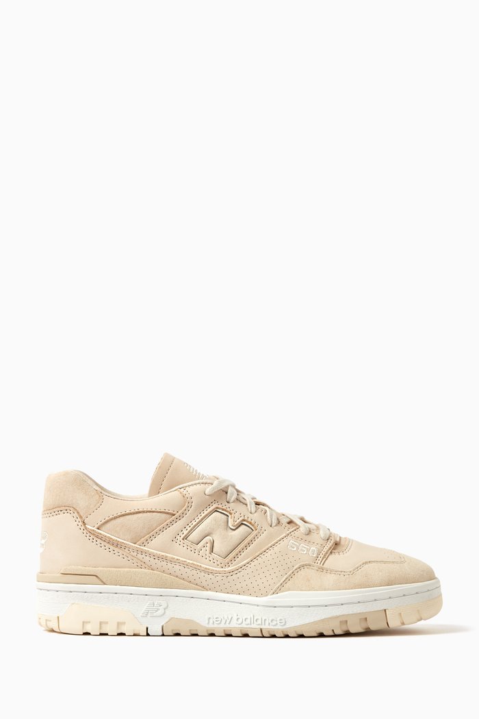 

BB550 Sneakers in Suede & Leather, Neutral