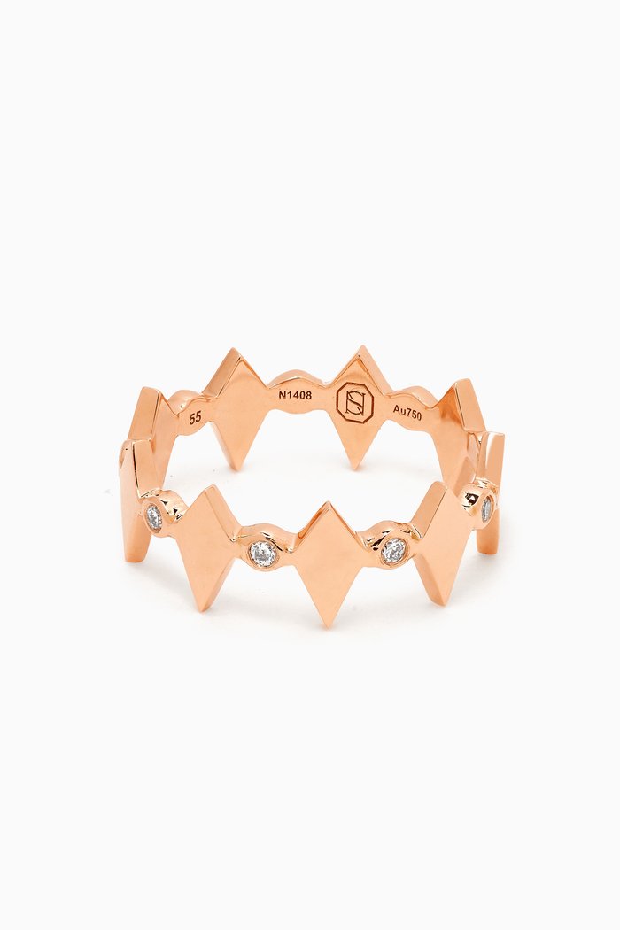 

Mosaic Diamond Ring in 18kt Rose Gold
