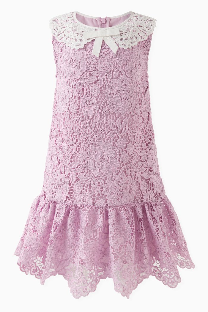 

Floral Lace Dress, Purple