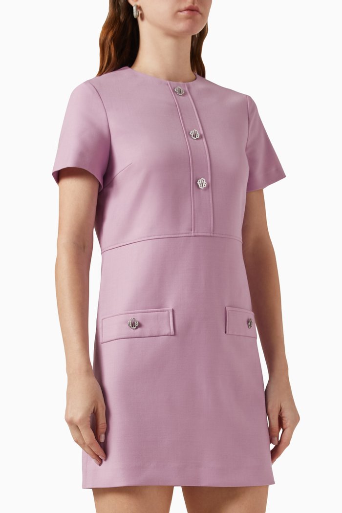 

Rilanota Mini Dress in Wool-blend, Purple
