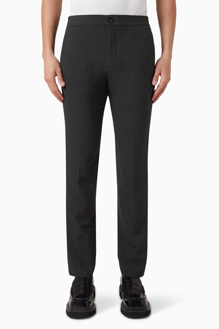

Jersey Trousers in Technical Fabric, Grey