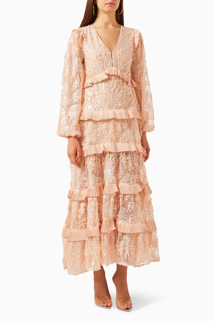 Rosean Maxi Dress, Pink