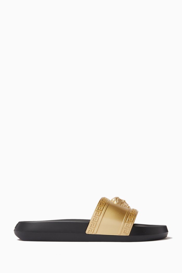 

Medusa Head Slides in EVA Rubber, Gold