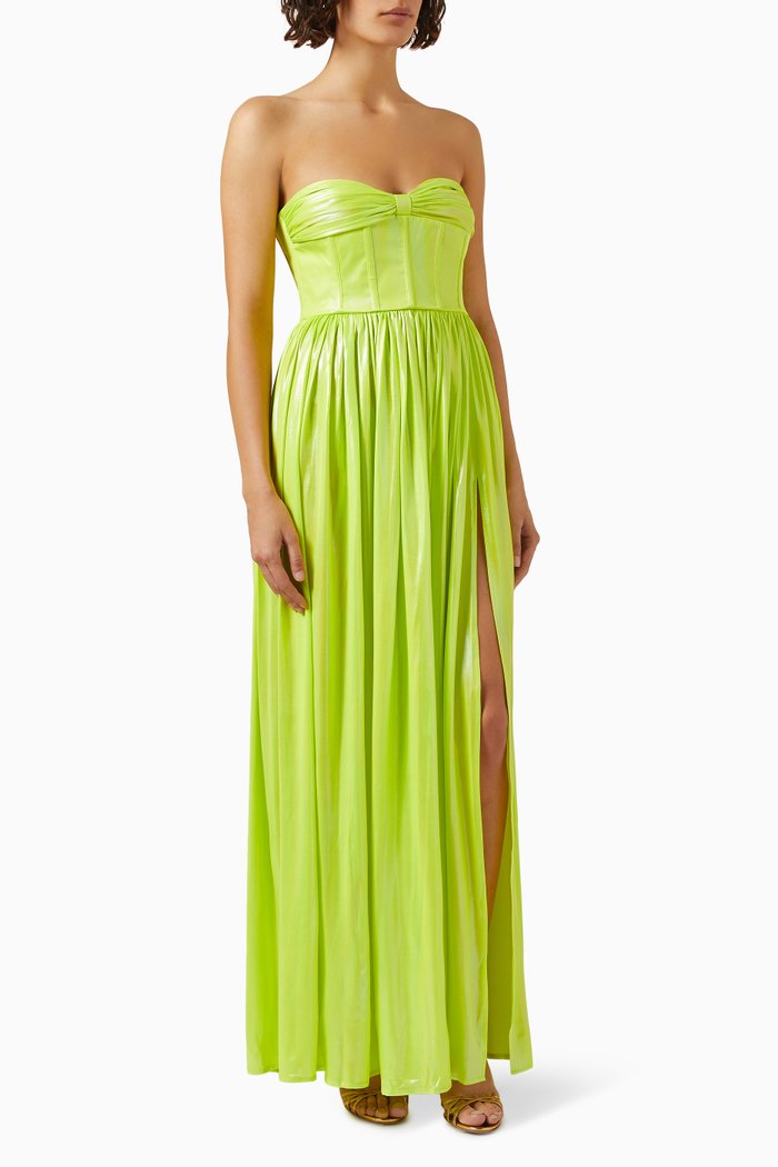 

Florence Strapless Gown, Green
