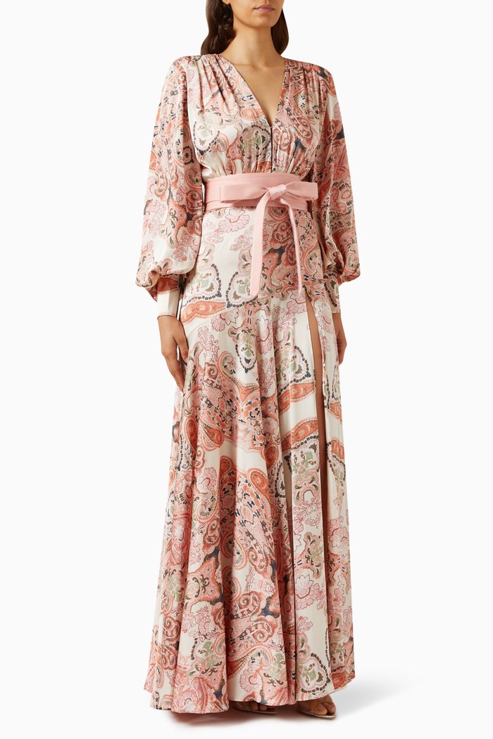 

Carmen Sakura Gown in Silk, Pink