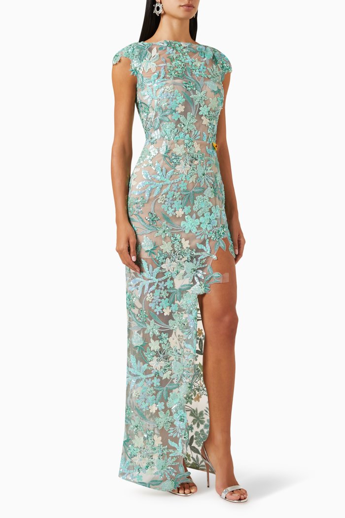 

Zinnia Embellished Maxi Dress, Multicolour