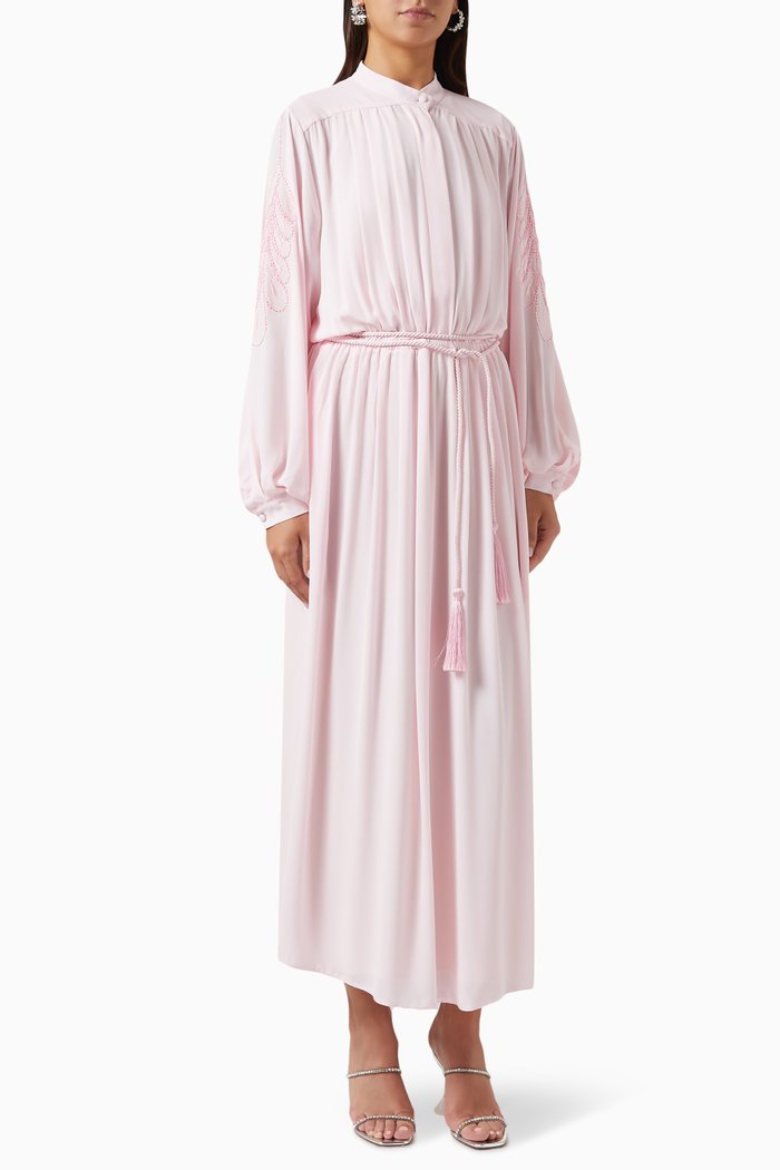 Leila Embellished Maxi Dress, Pink