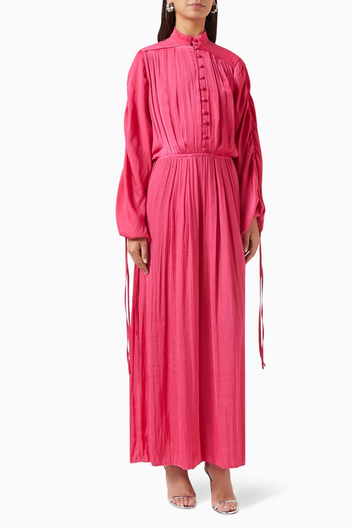 

Jadore Pleated Jumpsuit in Viscose, Pink