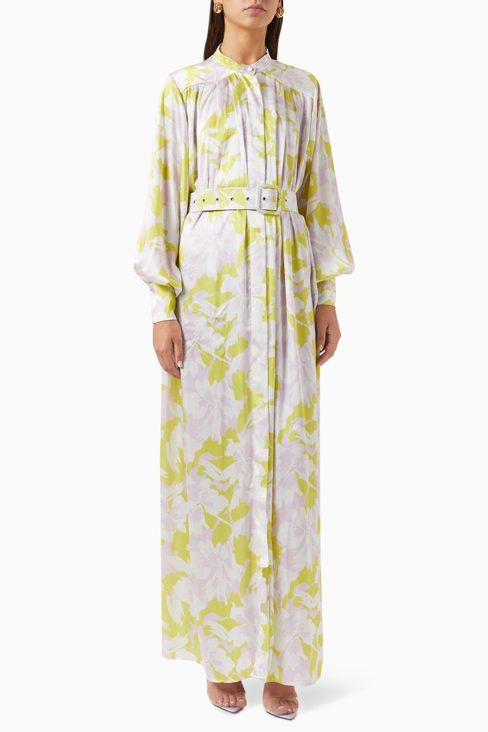

Arian Floral-print Maxi Dress, Purple