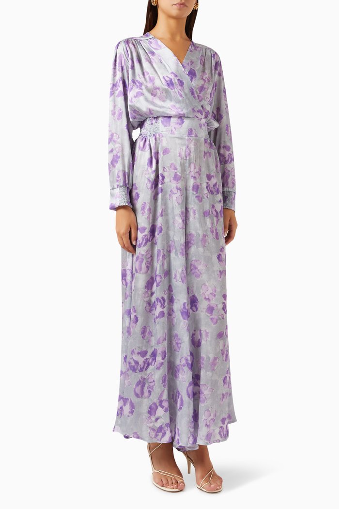 

Carmen Floral-printed Jumpsuit, Grey