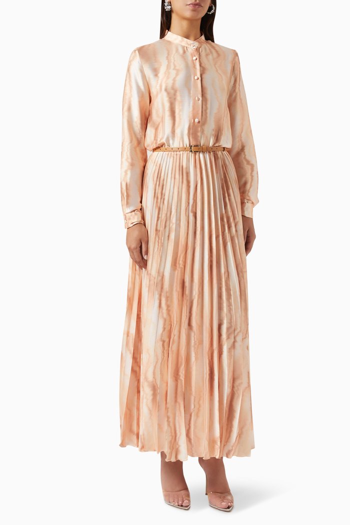 

Diana Abstract-print Maxi Dress, Orange