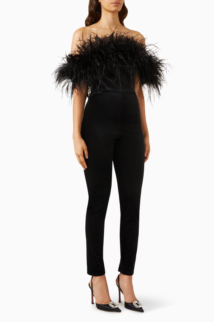 

Florentina Jumpsuit in Viscose, Black