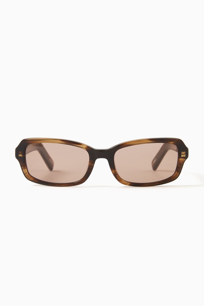 

Ettresex Rectangle Sunglasses in Acetate, Brown