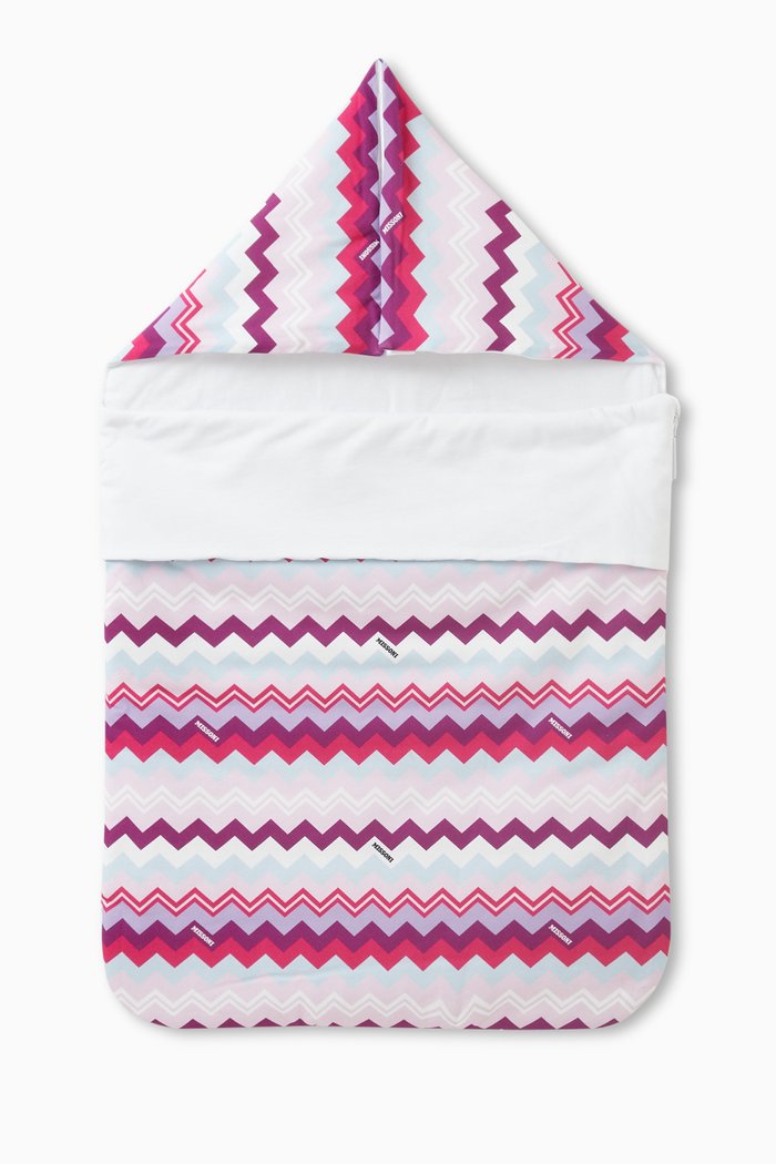 

Signature Print Baby Nest in Cotton, Pink