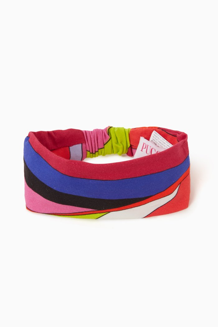 

Abstract Pattern Headband in Cotton, Multicolour