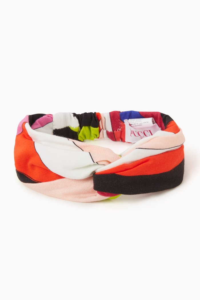 

Abstract Pattern Headband in Cotton, Multicolour