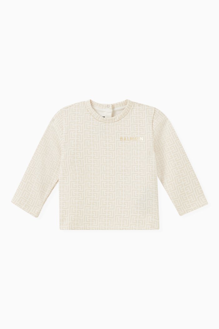 

Monogram Sweatshirt in Cotton, Neutral