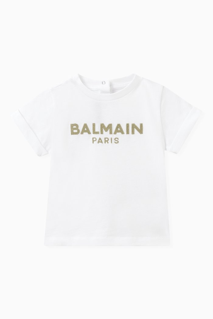 

Logo-embroidered T-shirt in Cotton, White