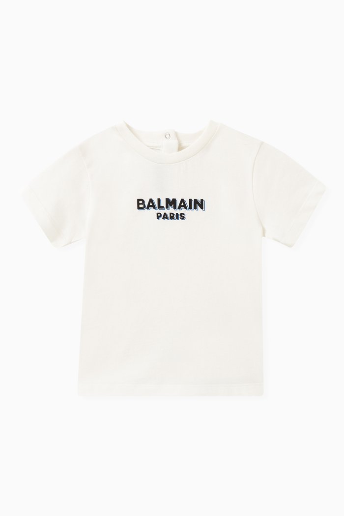 

Velvet Logo T-shirt in Cotton, Neutral