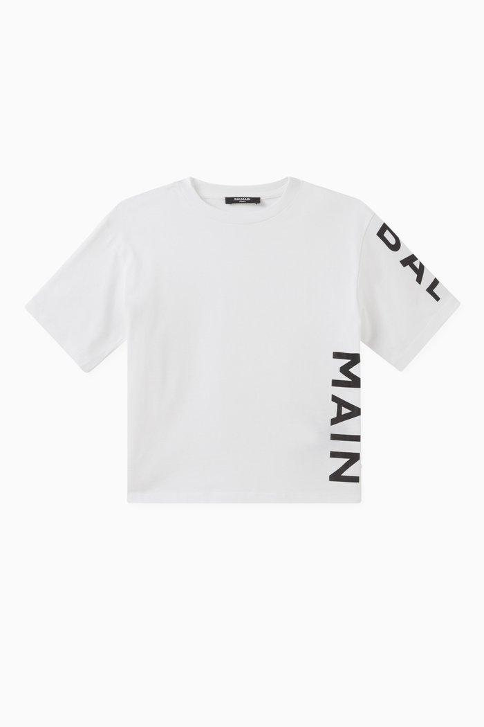 

Logo Print T-shirt in Cotton, White