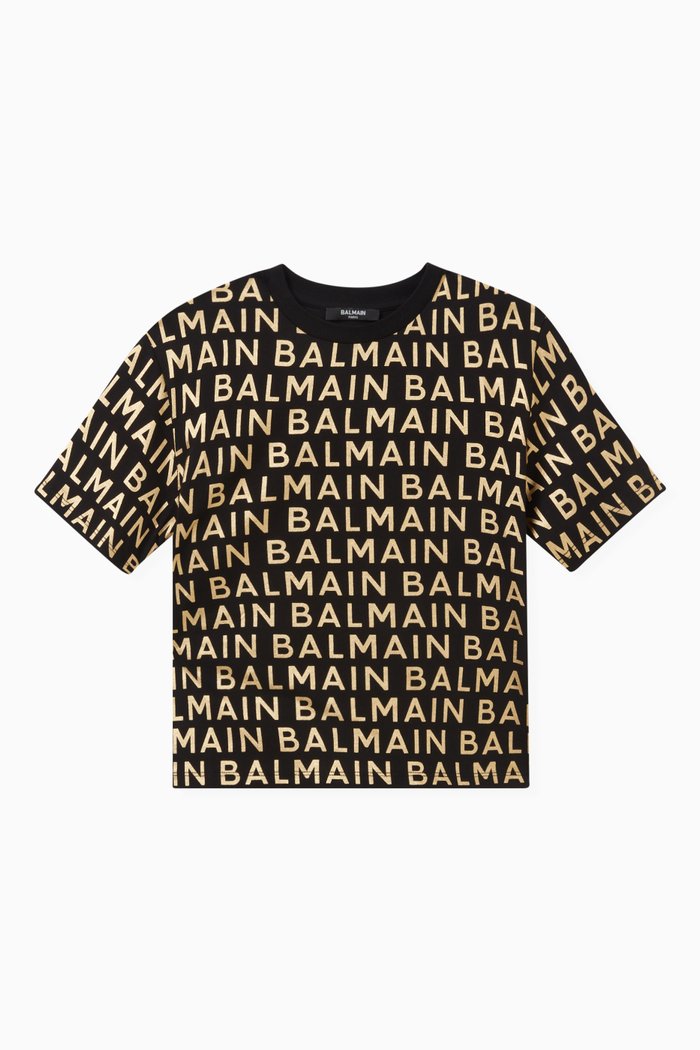 Logo T-shirt in Cotton, Black