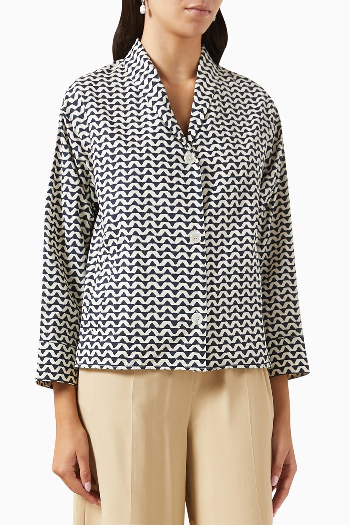

Elena Shirt in Cotton, Blue