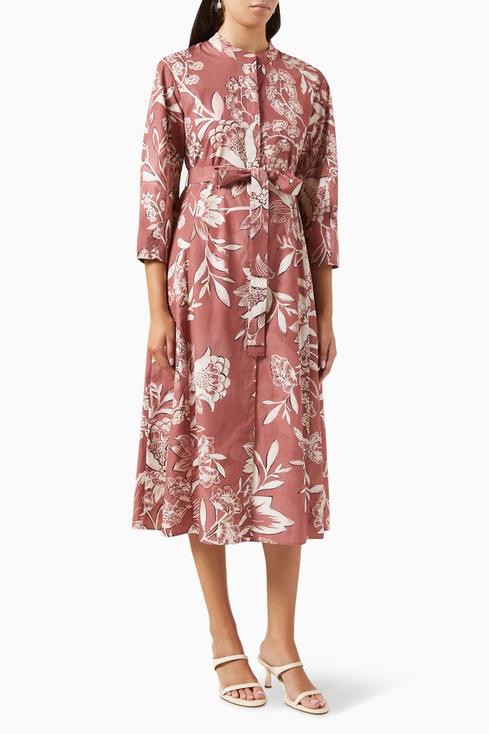 

Lia Dress in Cotton, Pink