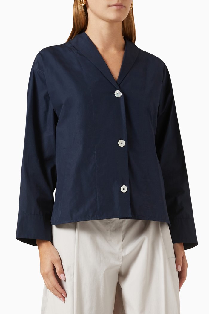 

Gange Shirt in Cotton, Blue