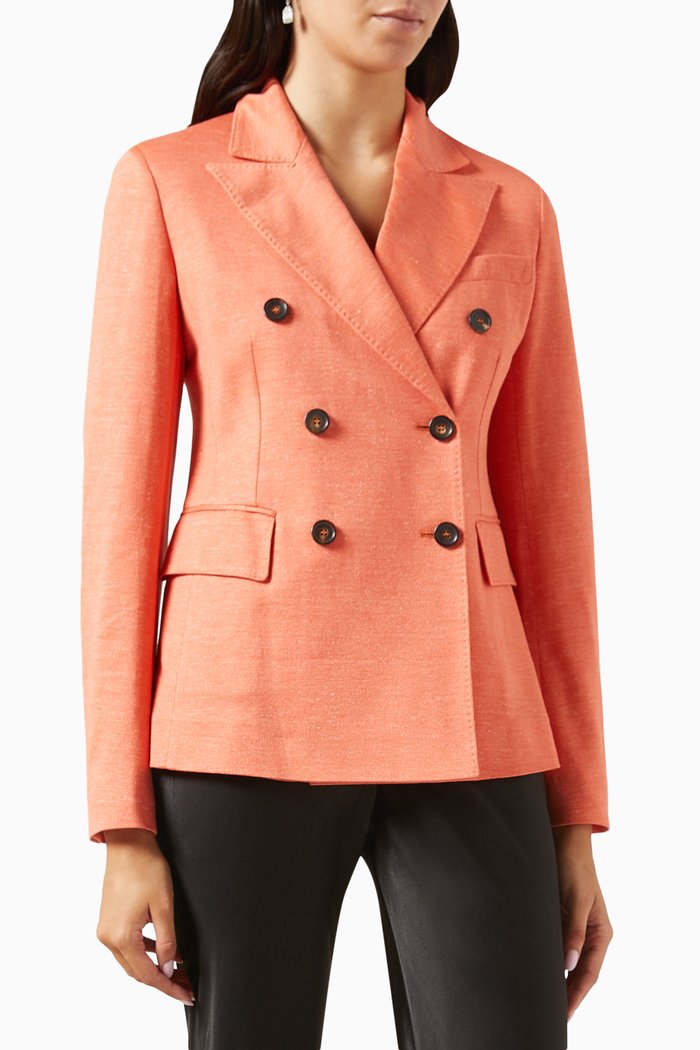 

Zirlo Blazer in Cotton Blend, Orange