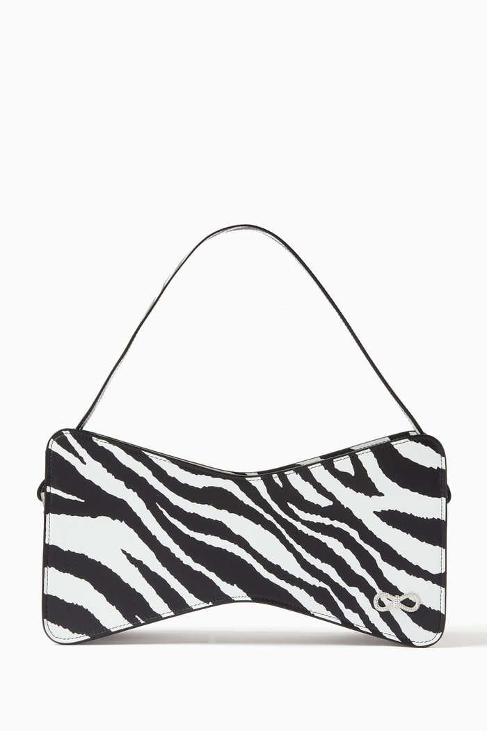 

Large Bow-shaped Bag in Leather, Multicolour