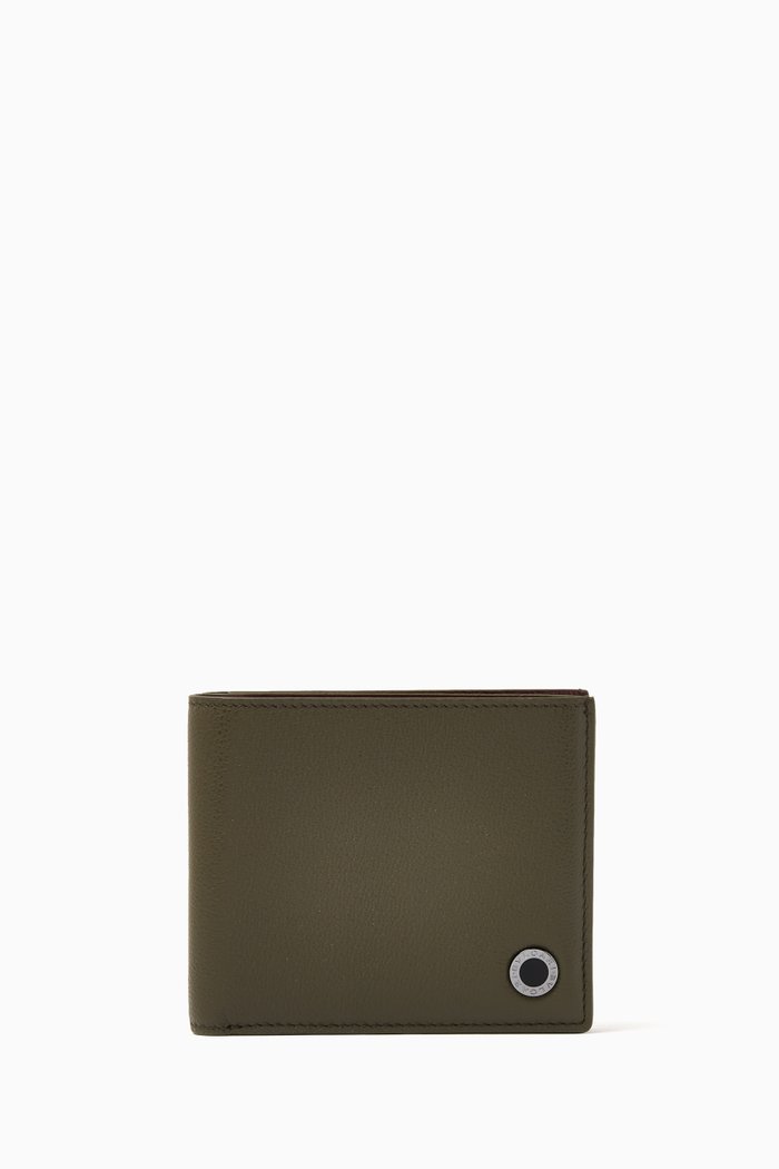 

Bvlgari Bvlgari Bifold Wallet in Calf Leather, Green