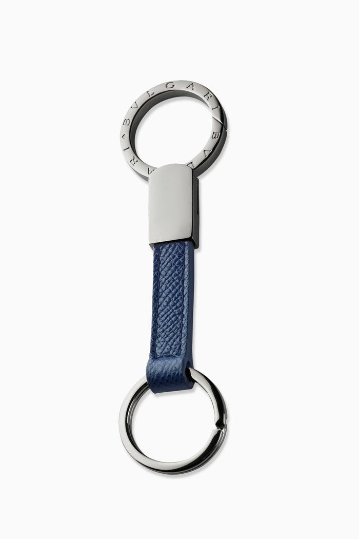

Bvlgari Bvlgari Keyring in Calf Leather, Blue