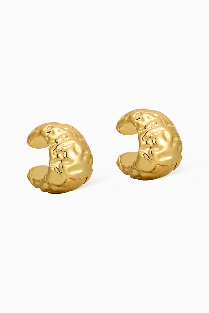 

Molten Ear Cuff Set in Gold-plated Brass