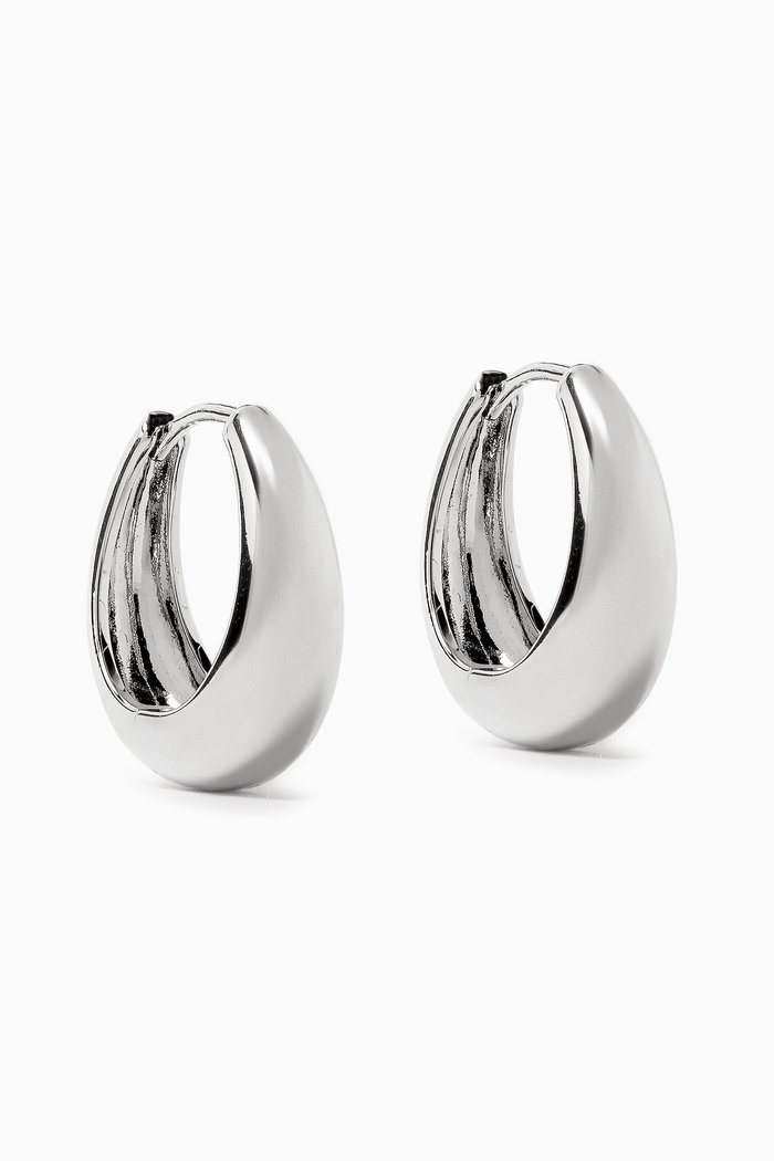 

Marbella Hoop Earrings in Silver-plated Brass