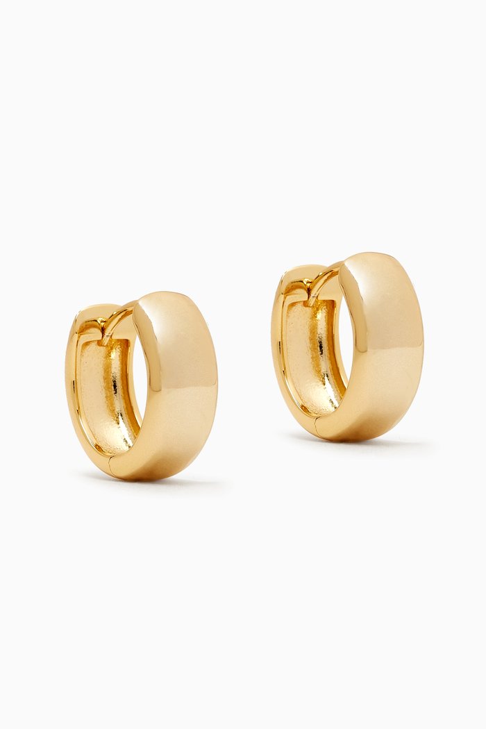 

Monaco Huggies in Gold-plated Brass