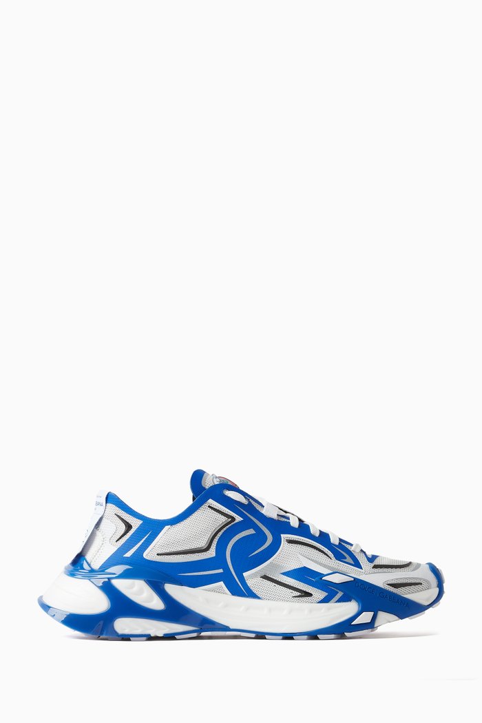 

Fast in Maglina Panelled Sneakers in Nylon, Blue