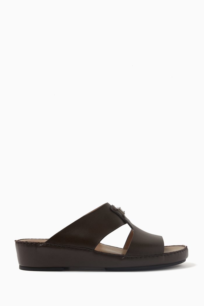 

Formal Sandals in Nappa Leather, Brown