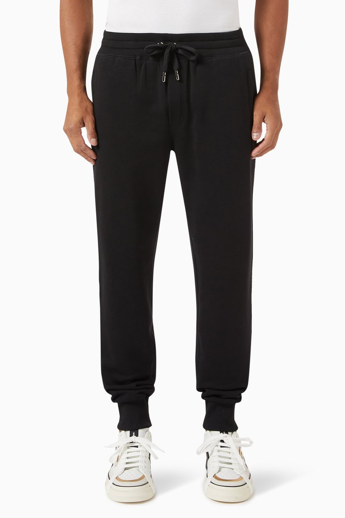 

Logo-embroidered Essentials Sweatpants in Cotton-jersey, Black