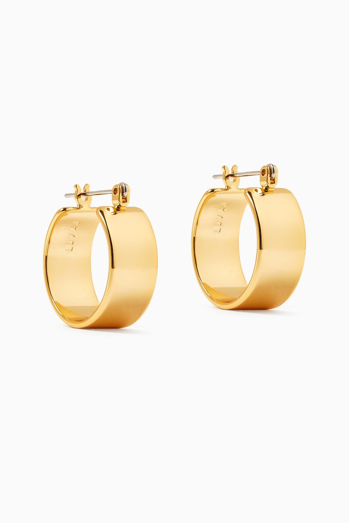 Positano Hoops in Gold-plated Brass