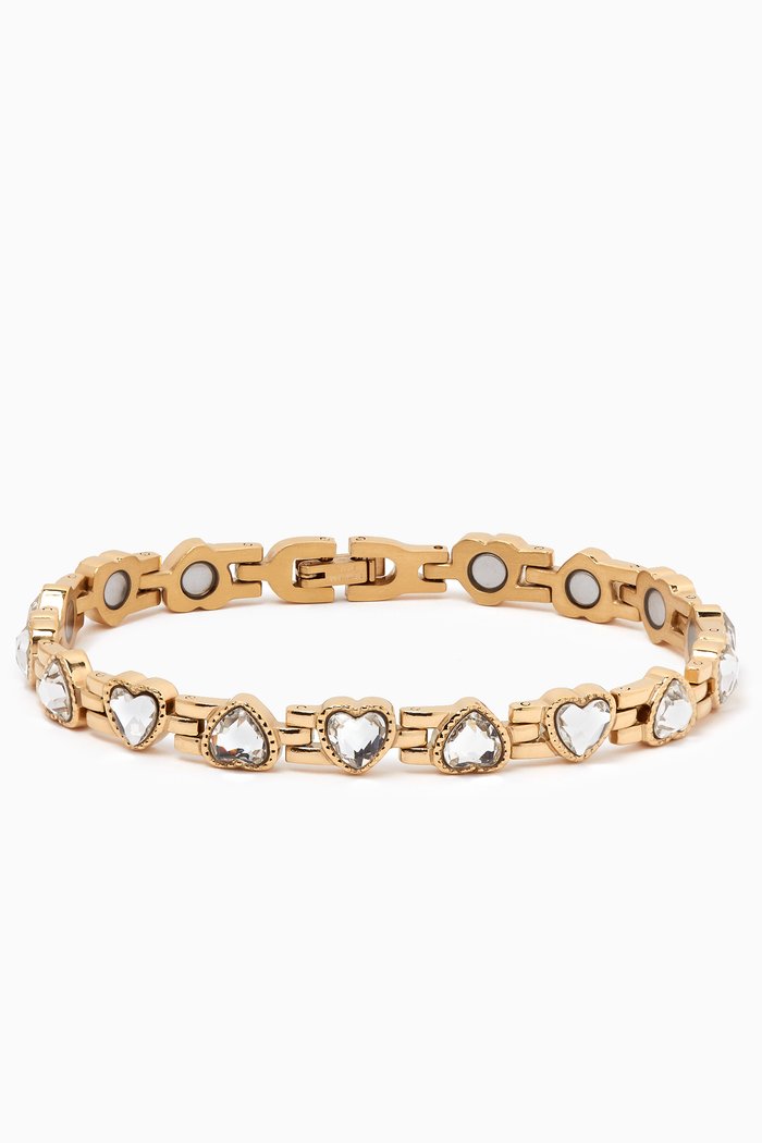 

Cross My Heart Anklet in Gold-plated Stainless Steel