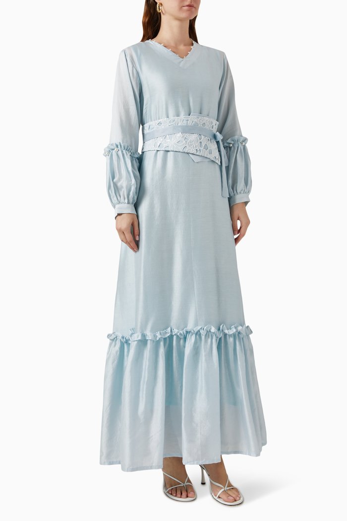 

Merci Belted Dress, Blue
