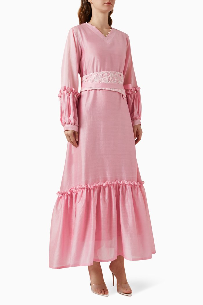

Merci Belted Dress, Pink
