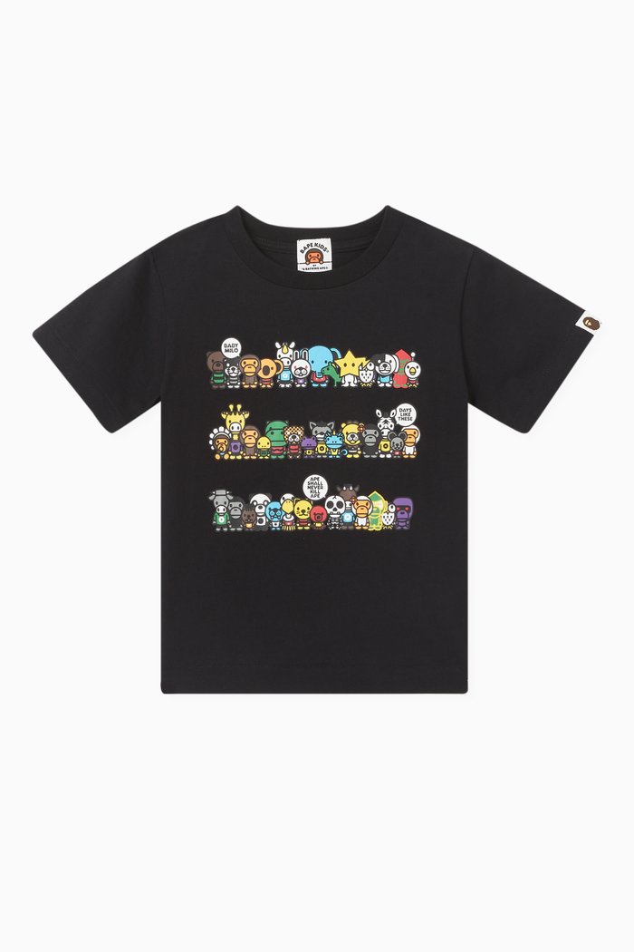 

Milo A-to-Z Hoop T-shirt in Cotton-jersey, Black
