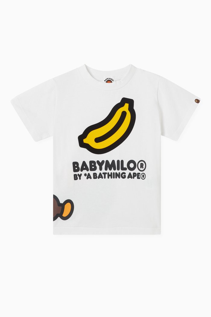

Sleeping Baby Banana Milo T-shirt in Cotton-jersey, White